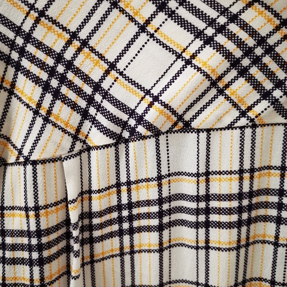 NWT Aritzia Wilfred free Camille Plaid Blouse - Picture 3 of 5